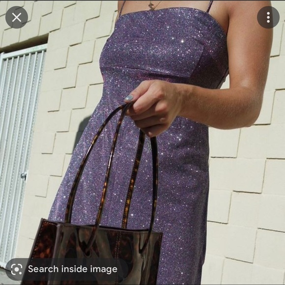 Urban Outfitters Purple Glitter Dress - Picture 6 of 8